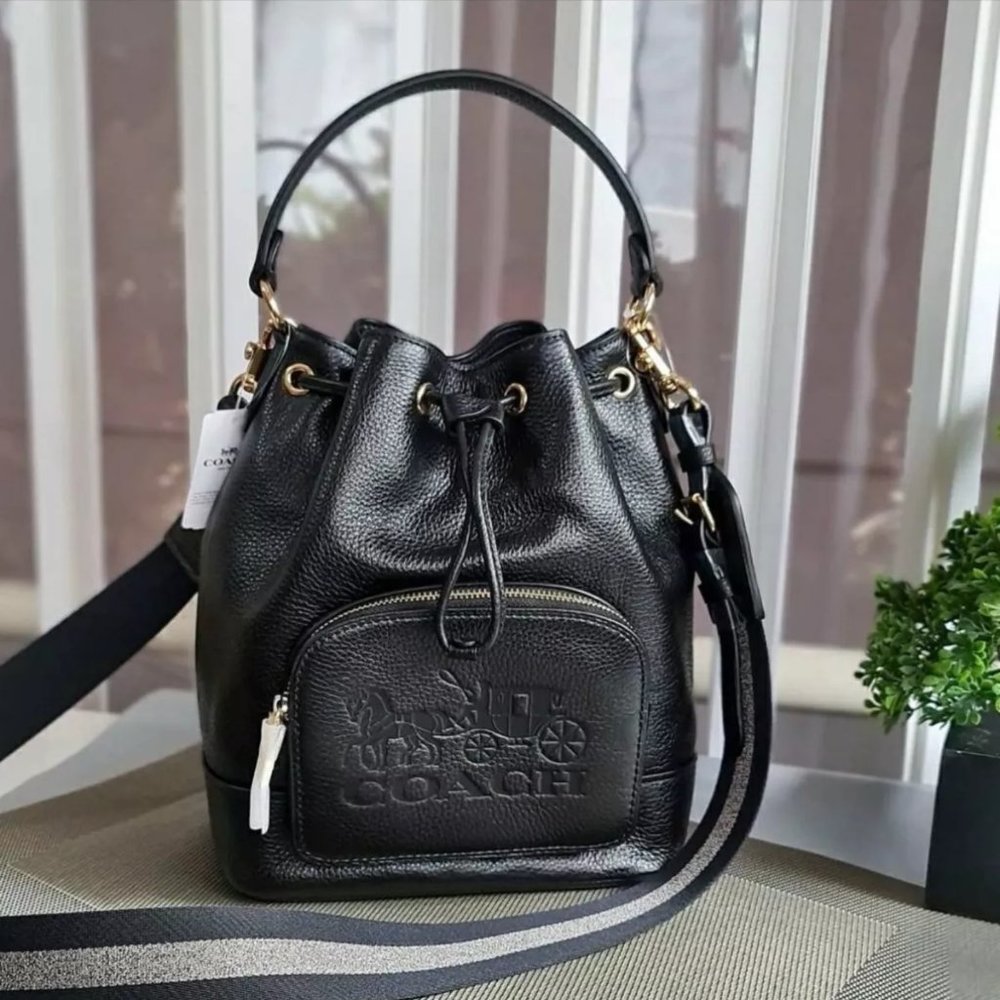 Coach 1898 JES Drawstring Bucket Bag with Horse and Carriage